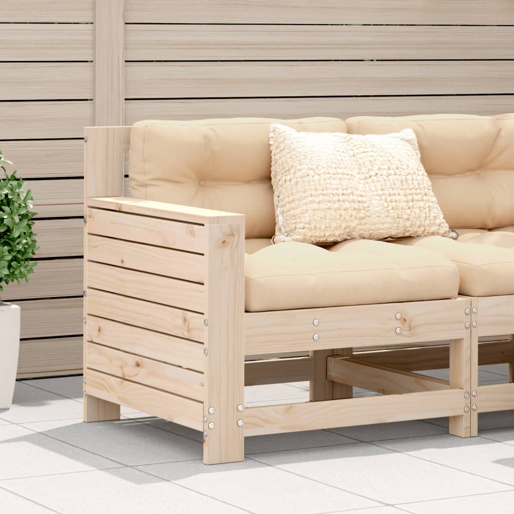 Gartensofa mit Armlehne 69x62x70,5 cm Massivholz Kiefer Gartensofa mit Armlehne 69x62x70,5 cm Massivholz Kiefer