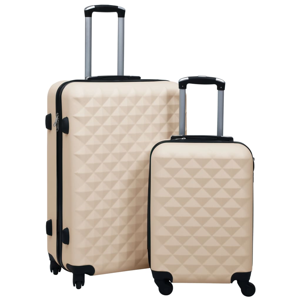 Hartschalen-Trolley-Set 2 Stk. Golden ABS Hartschalen-Trolley-Set 2 Stk. Golden ABS