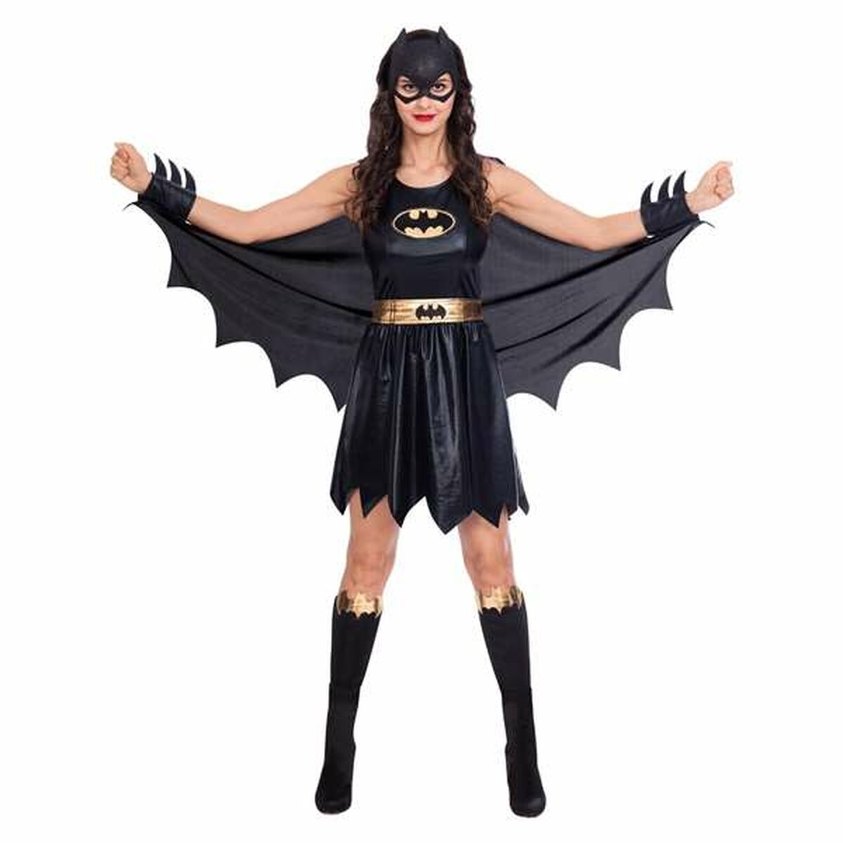 Verkleidung für Erwachsene Batgirl Schwarz