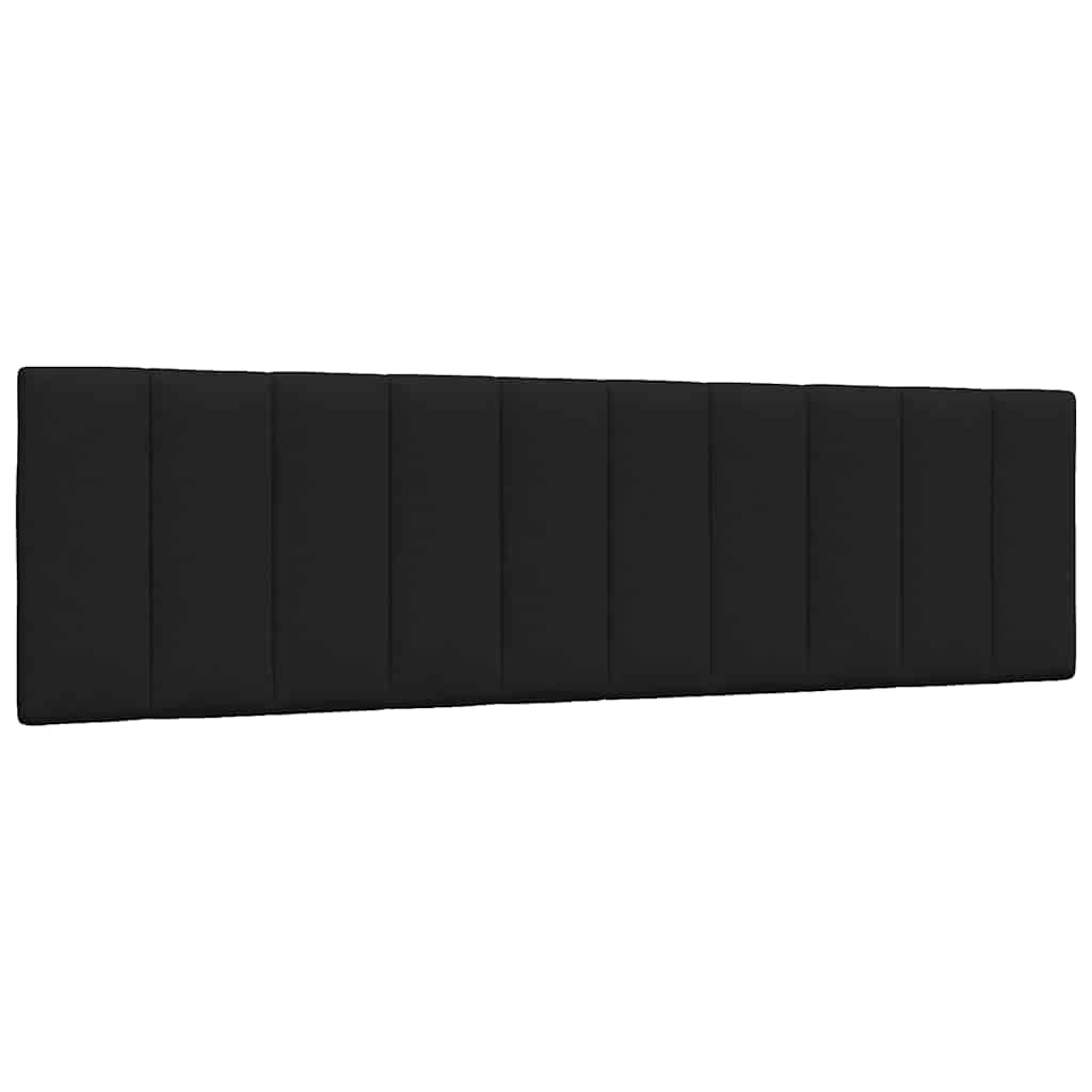 Kopfteil-Kissen Schwarz 180 cm Stoff