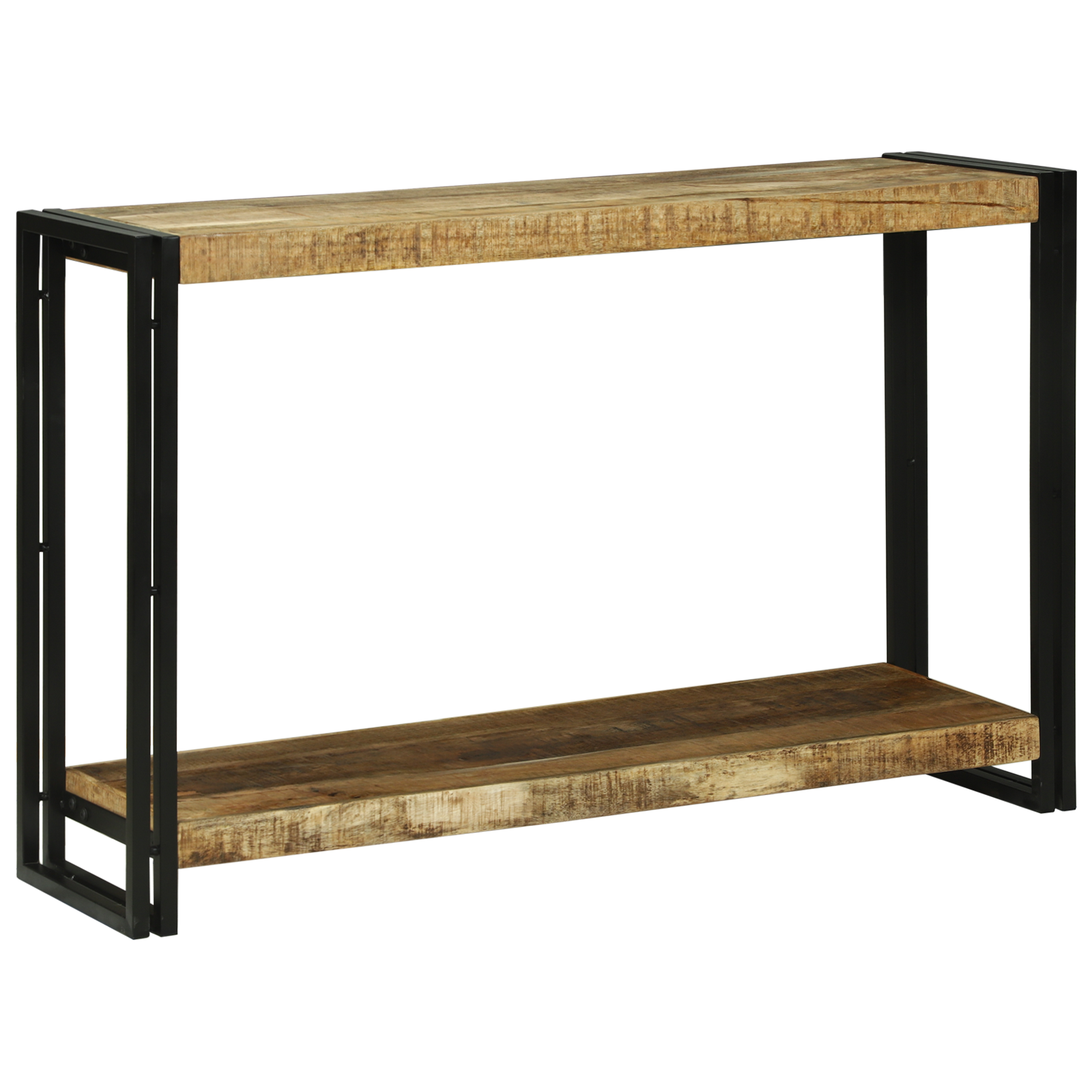 Konsolentisch 120x33x75 cm Massiv Grob Holz Mango