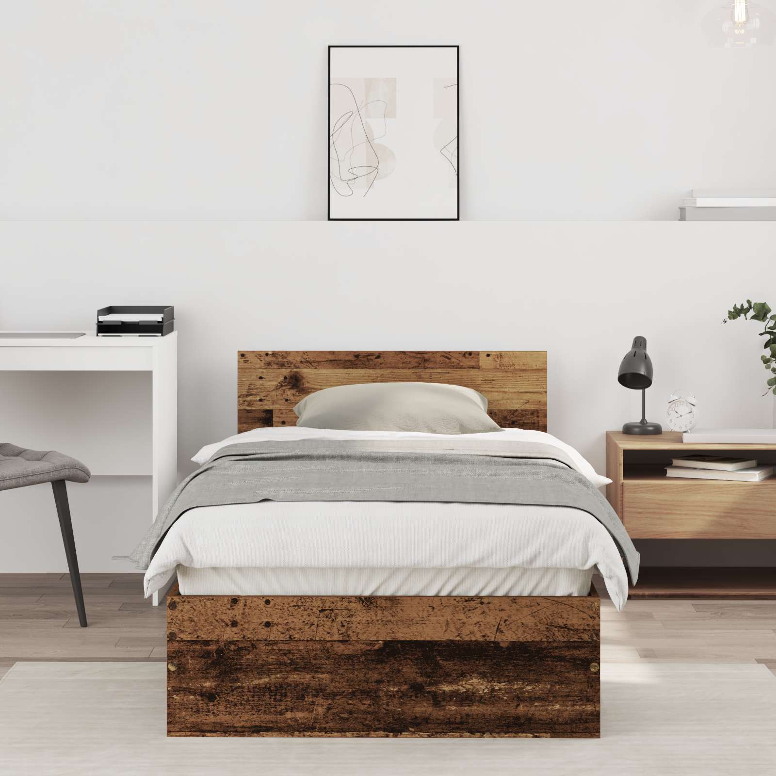 Bettgestell Altholz 90x200 cm Verbundholz