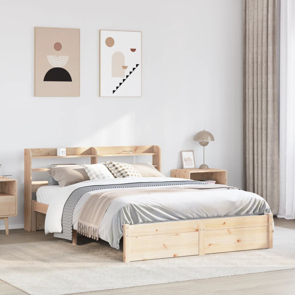Bettgestell mit Kopfteil ohne Matratze 140x200 cm