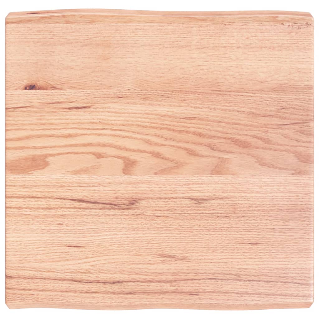 Tischplatte 60x60x(2-6) cm Massivholz Behandelt Baumkante