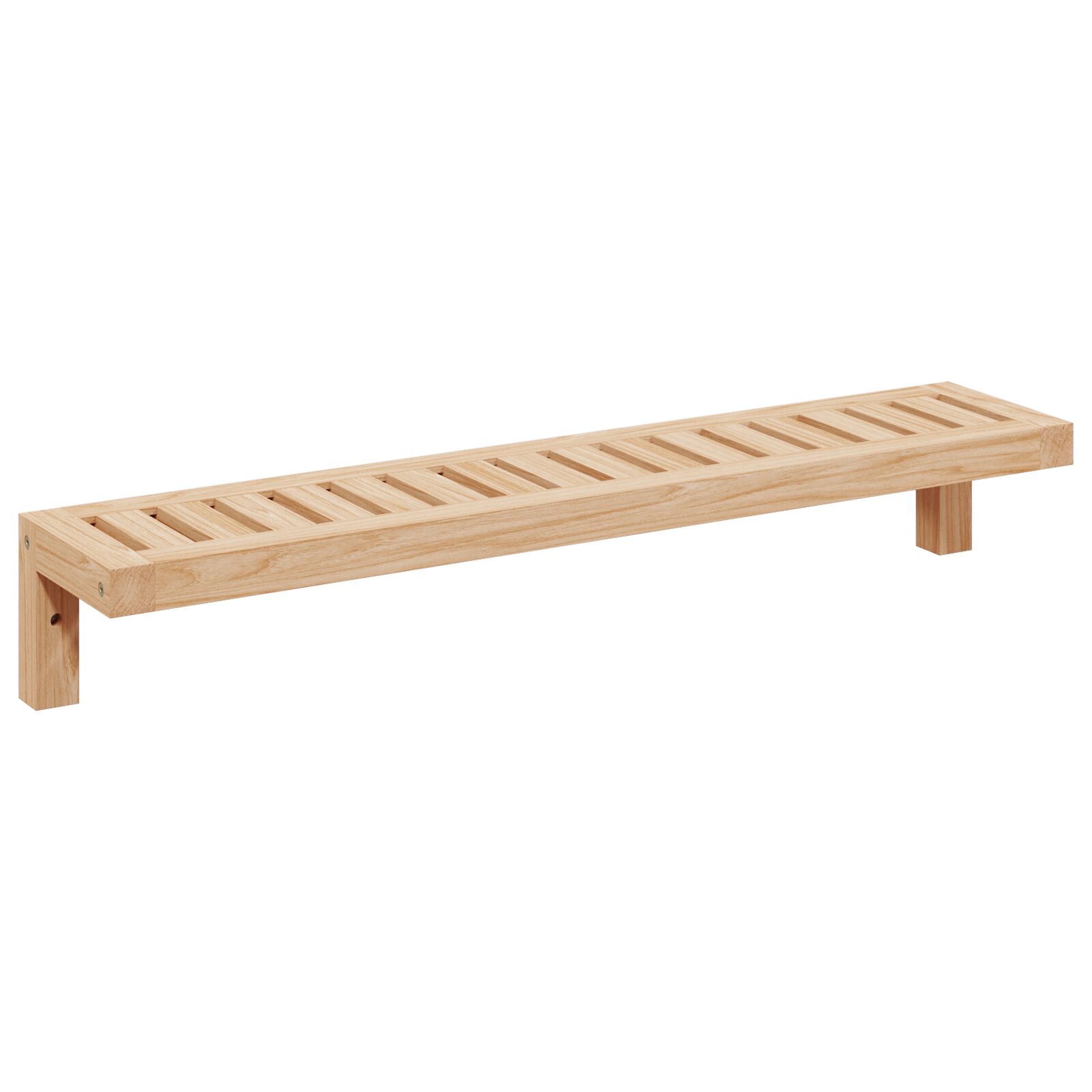 Wandregal 62x10x12,5 cm Massivholz Walnuss