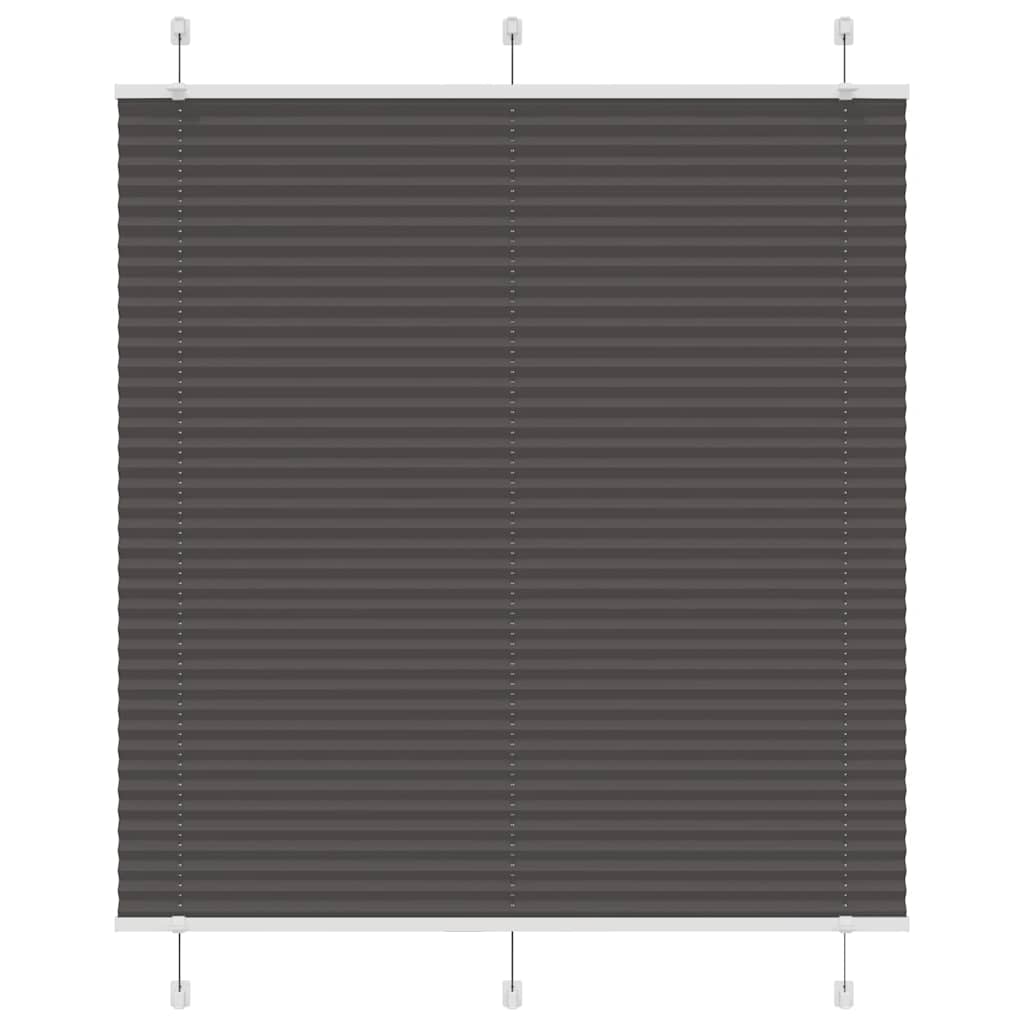 Plissee Schwarz 115x100 cm Stoffbreite 114,4 cm Polyester