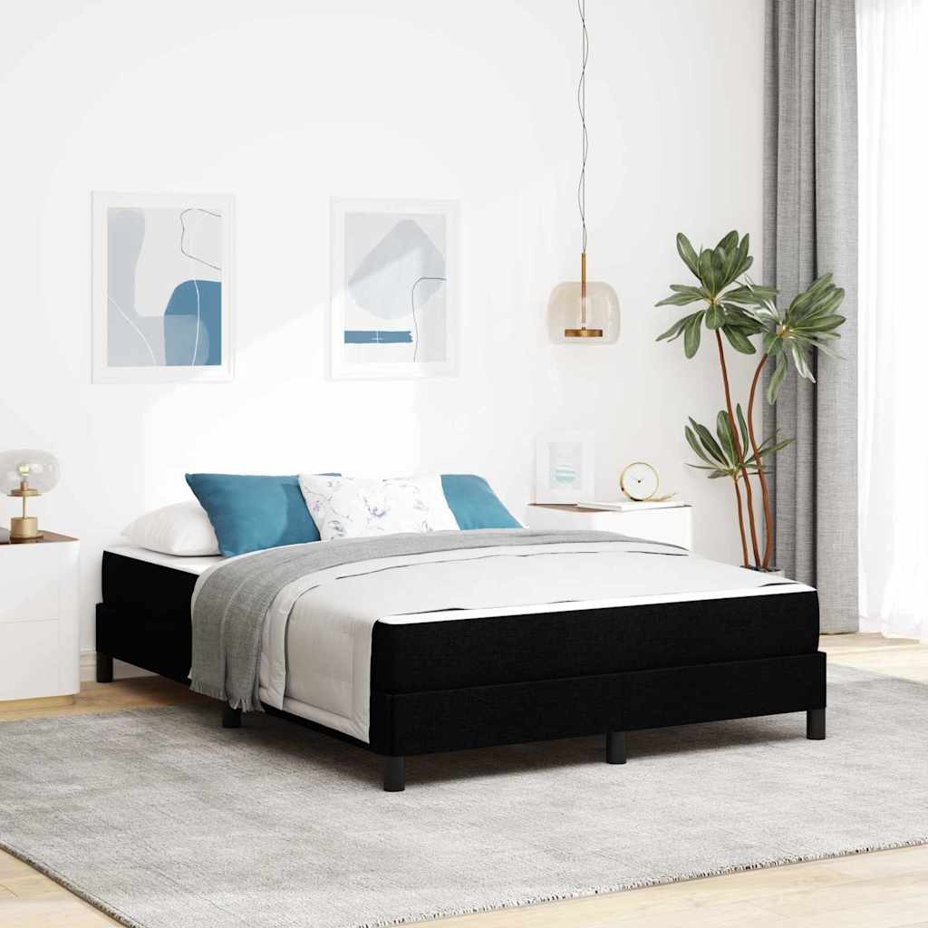 Boxspringbett Sonstiges Schwarz 140 x 200 cm Stoff
