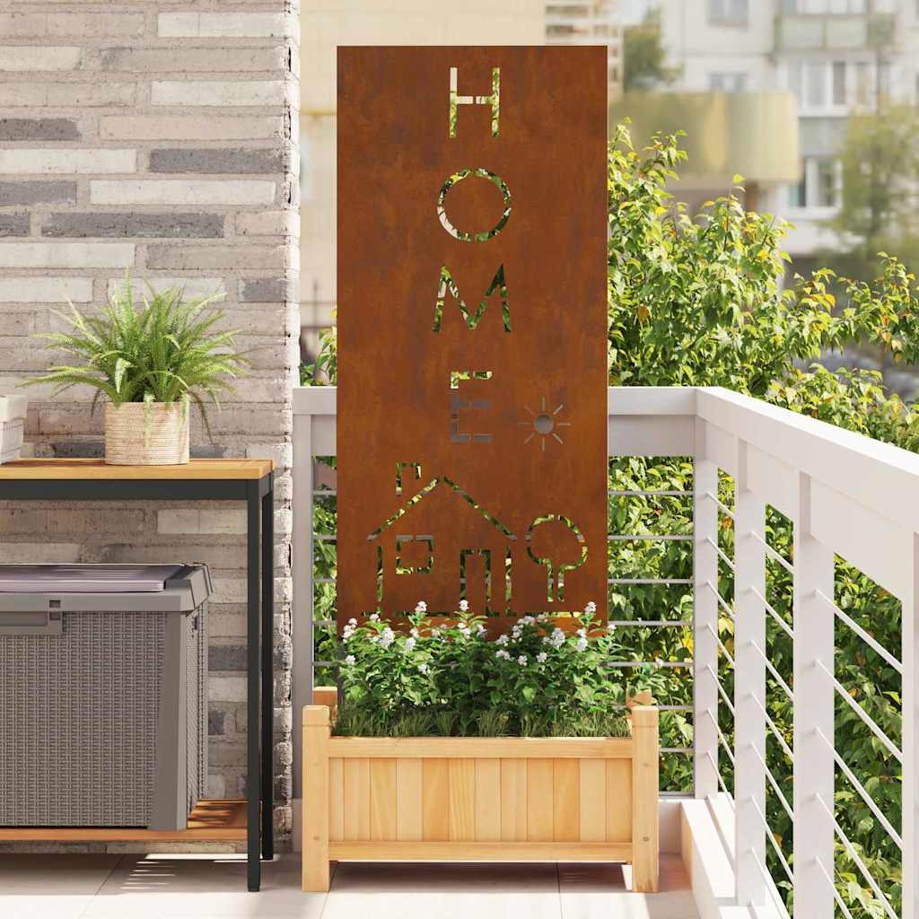 Garten dekoratives Panel Rostig 50 x 140 cm Wetterstahl