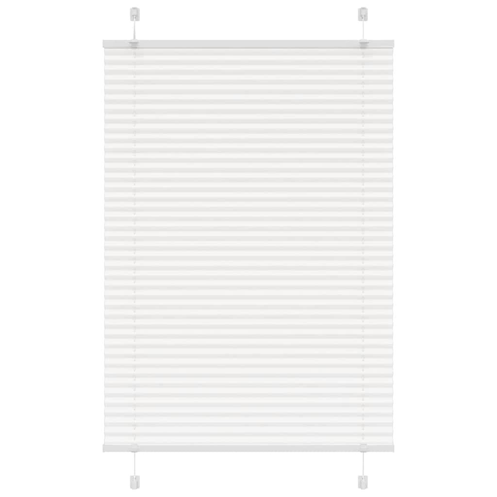 Plissee Weiß 85x150 cm Stoffbreite 84,4 cm Polyester