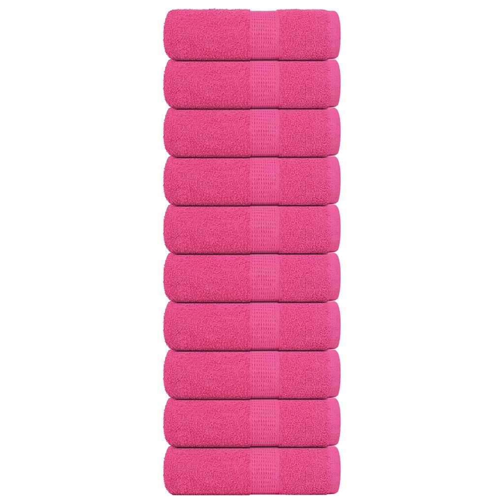 Gästetücher 10 Stk. Rosa 30x50 cm 360 g/m² 100% Baumwolle