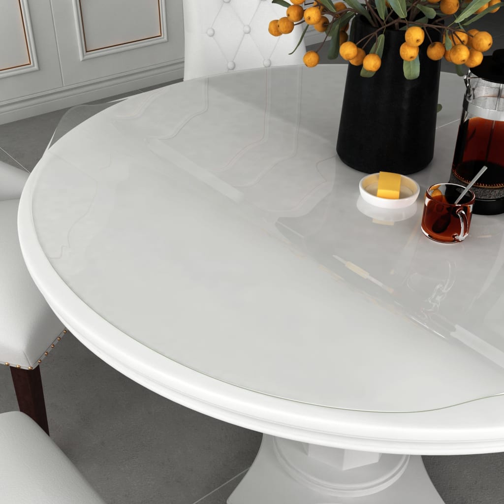Tischfolie Transparent Ø 60 cm 2 mm PVC