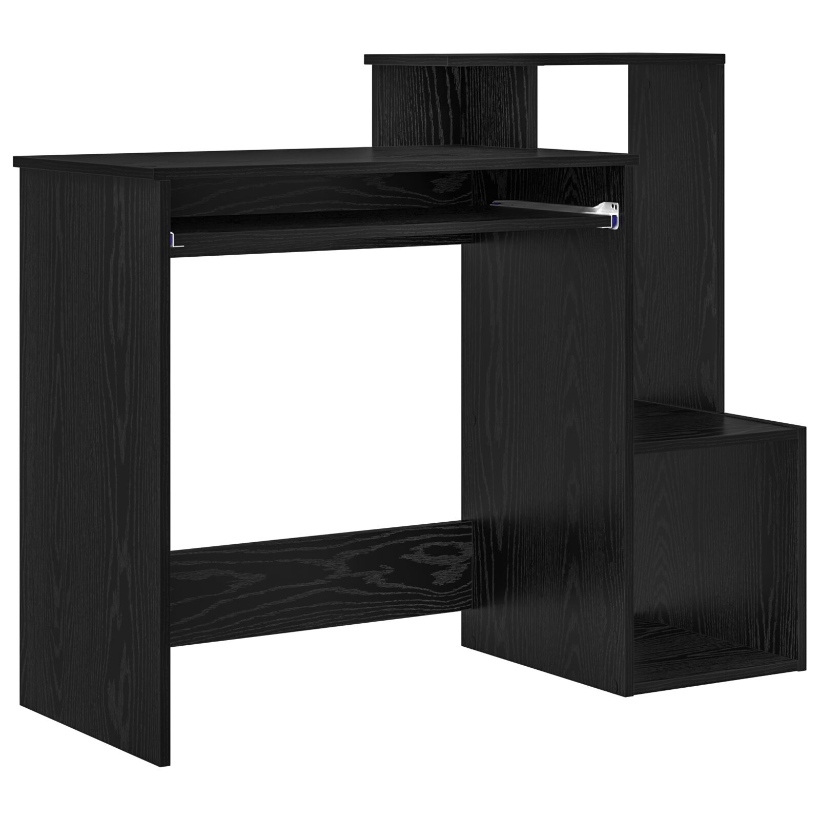 Schwarzer Eichen Computertisch Schwarze Eiche Holzwerkstoff, MDF