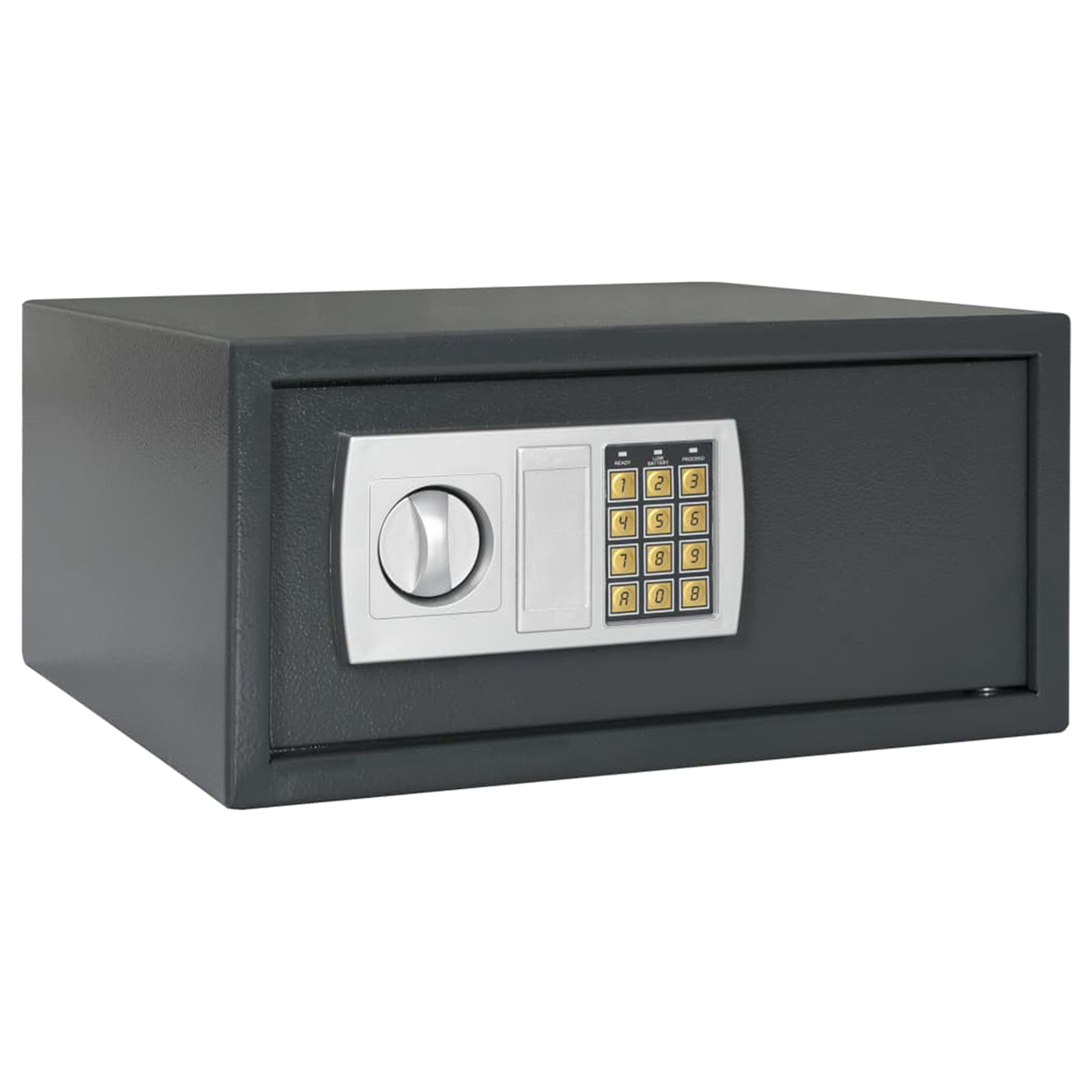 Elektronischer Digitale Tresor Dunkelgrau 42x37x20 cm Stahl