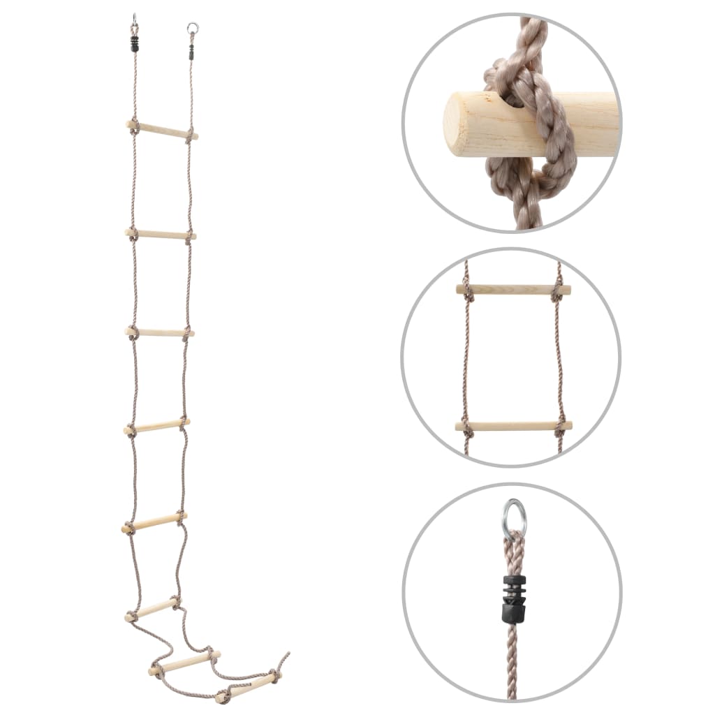 Kinder-Strickleiter 290 cm Holz Kinder-Strickleiter 290 cm Holz