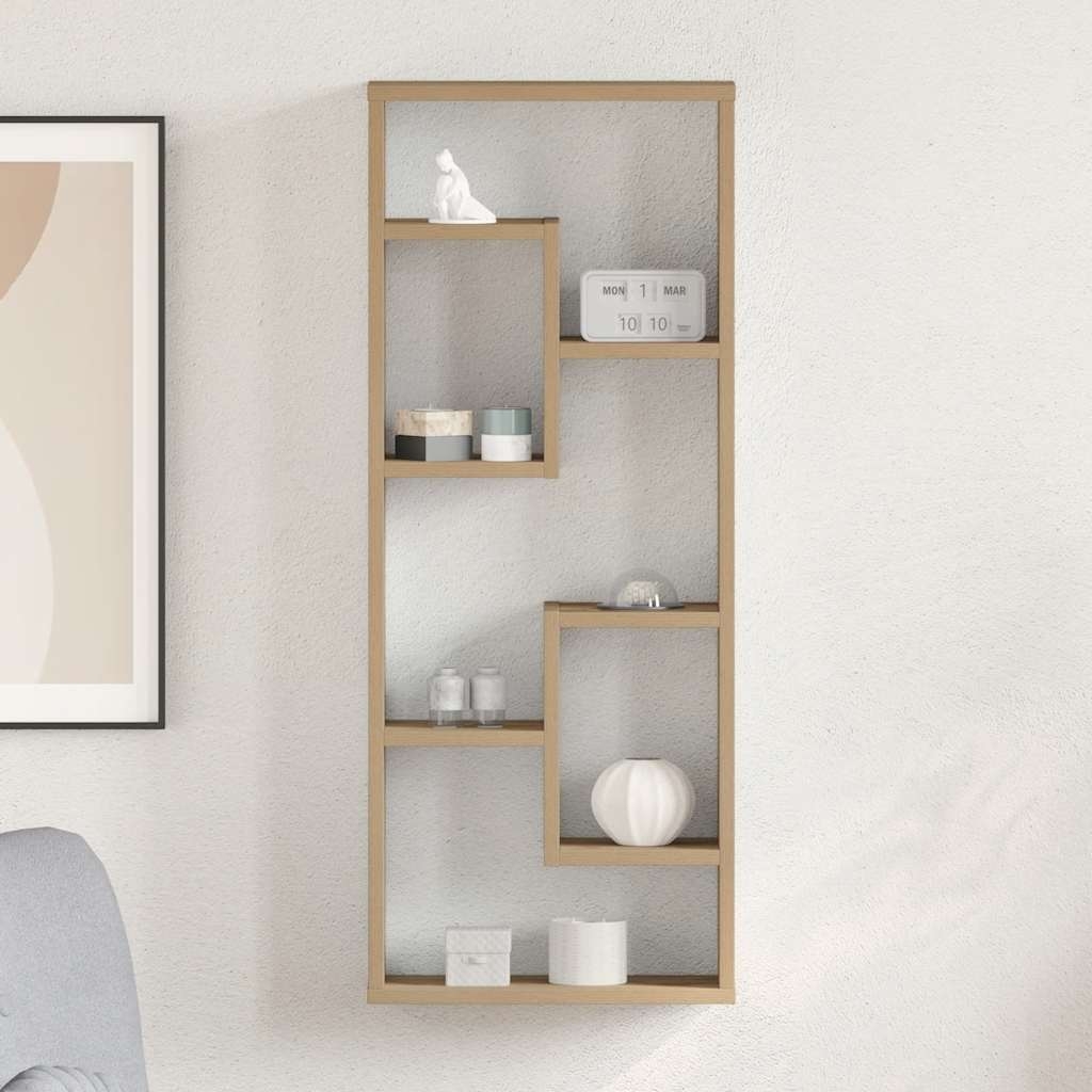 Wandregal Artisan-Eiche 36 x 16 x 90 cm Holzwerkstoff