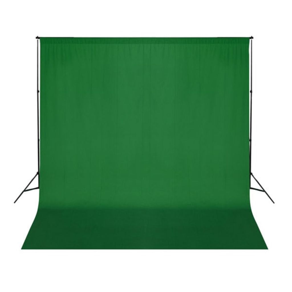 Fotohintergrund Baumwolle Grün 300 x 300 cm Chroma-Key