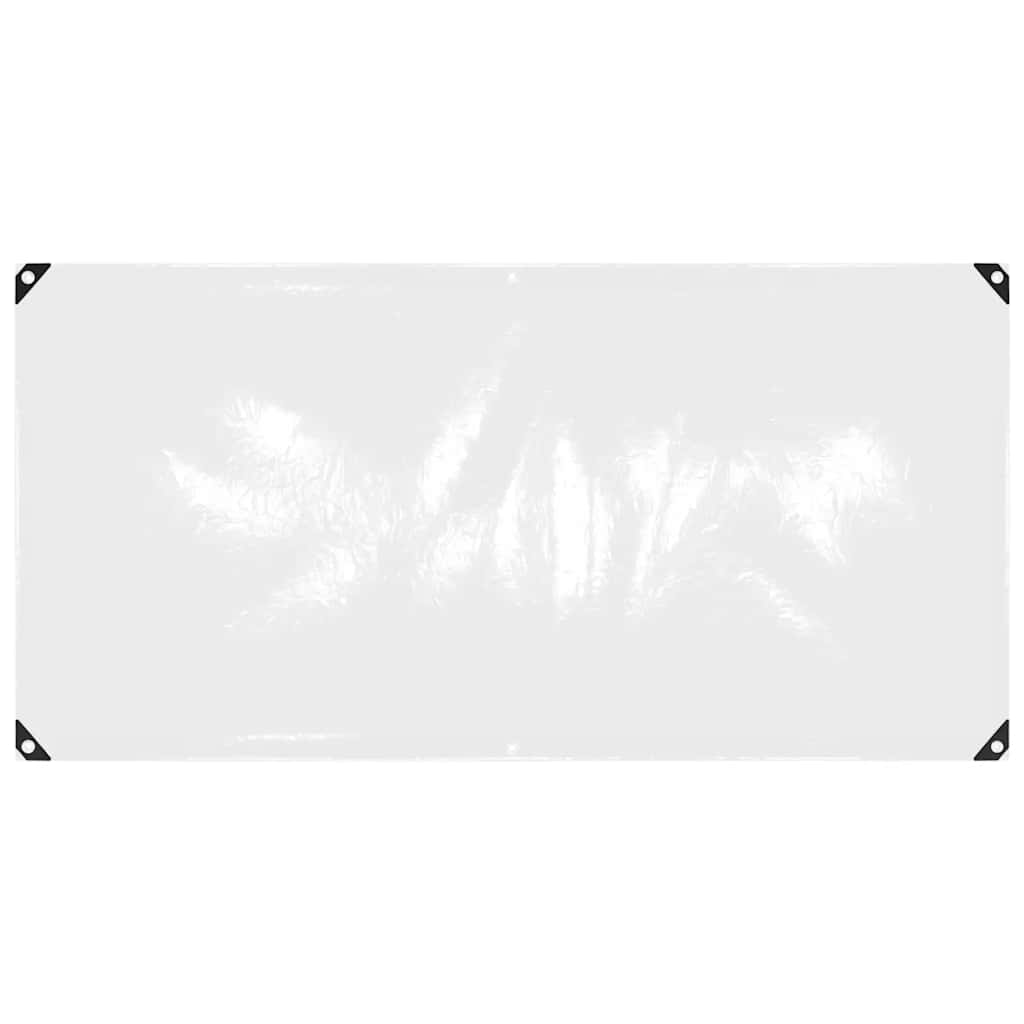 Transparente Plane mit Ösen 1x2 m PVC