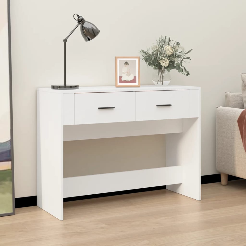 Konsolentisch Weiß 100x39x75 cm Holzwerkstoff