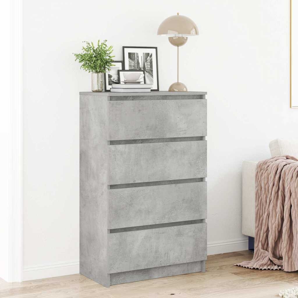Sideboard Betongrau 60x35x98,5 cm Holzwerkstoff
