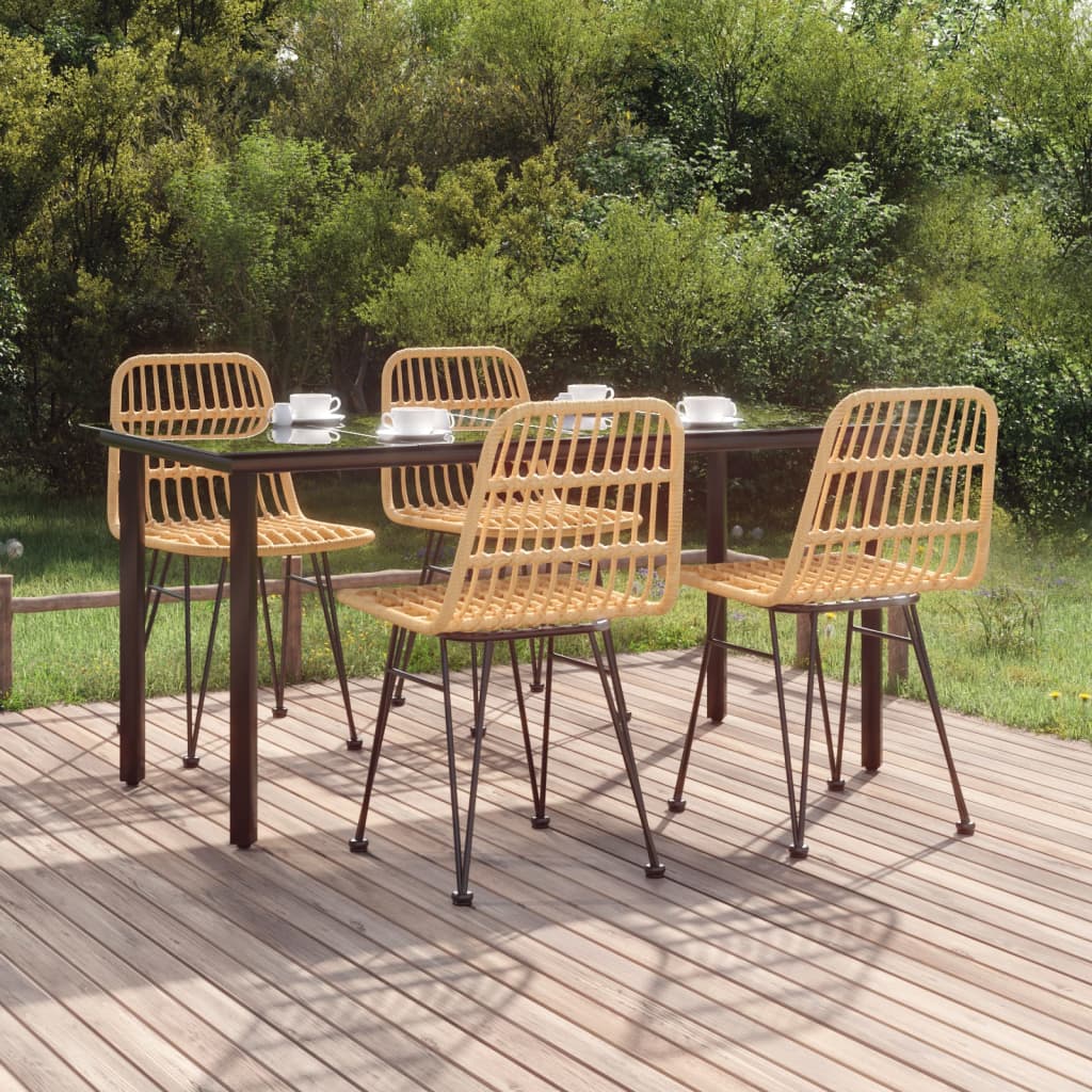 5-tlg. Garten-Essgruppe Poly Rattan 5-tlg. Garten-Essgruppe Poly Rattan