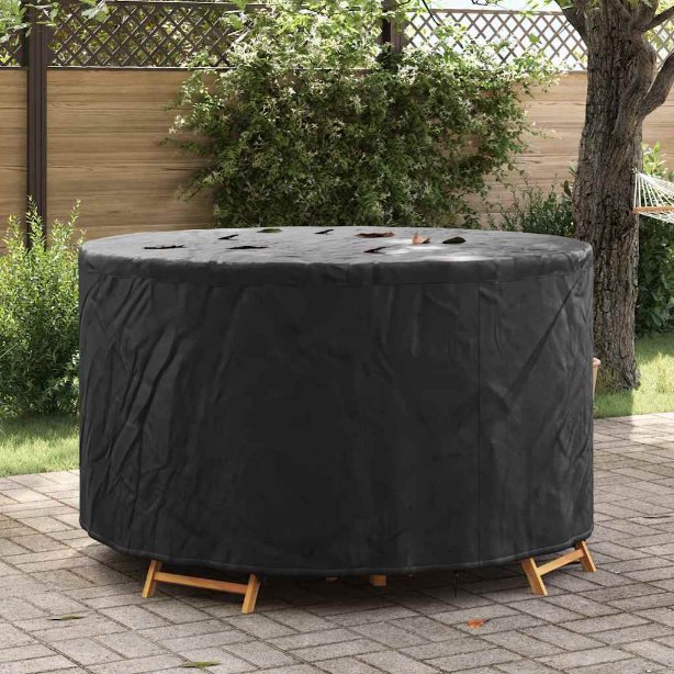 Gartenmöbelabdeckung Schwarz 157 x 157 x 85 cm 600D-Gewebe
