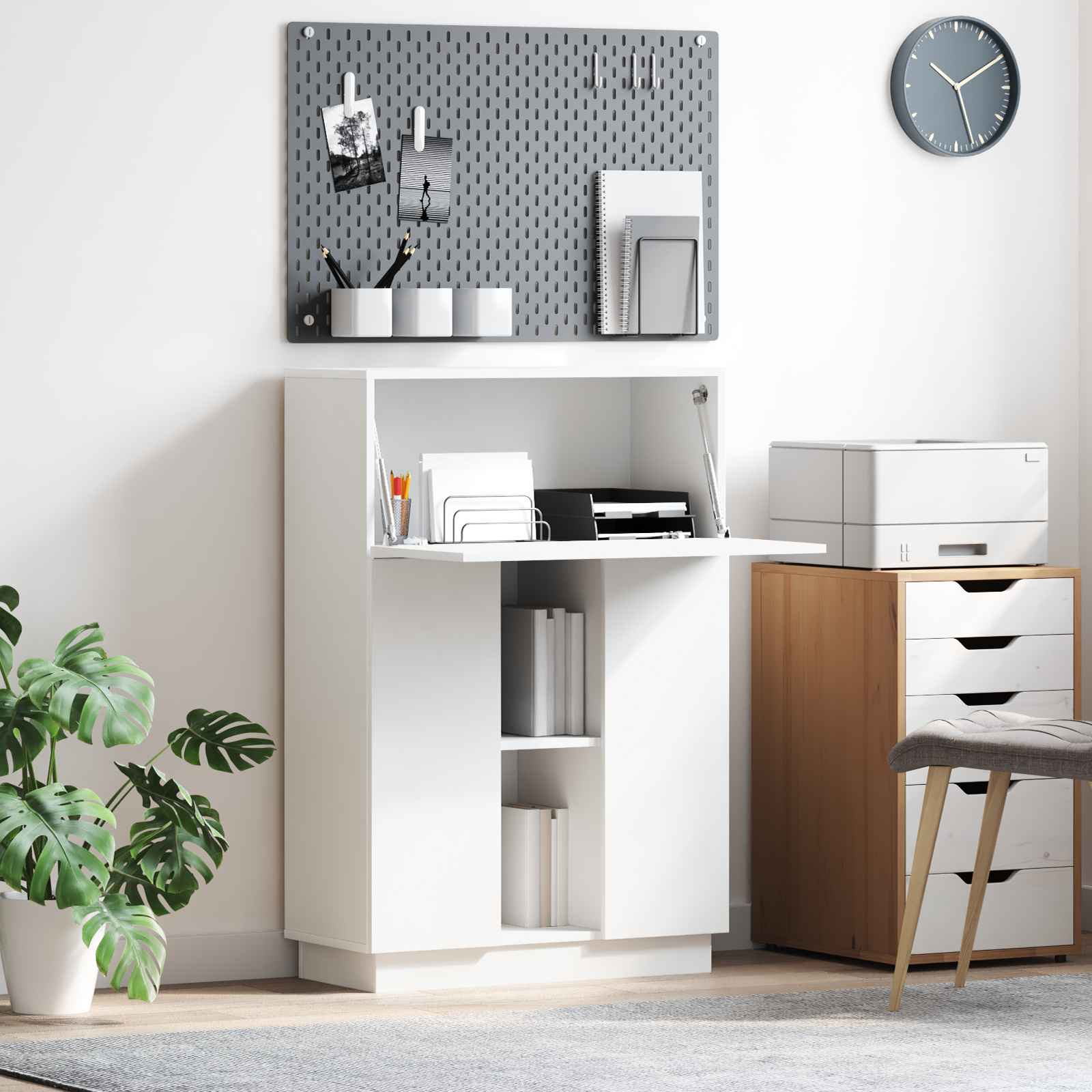 Weißer Schreibtisch Weiß Holzwerkstoff Mittel Weißer Schreibtisch