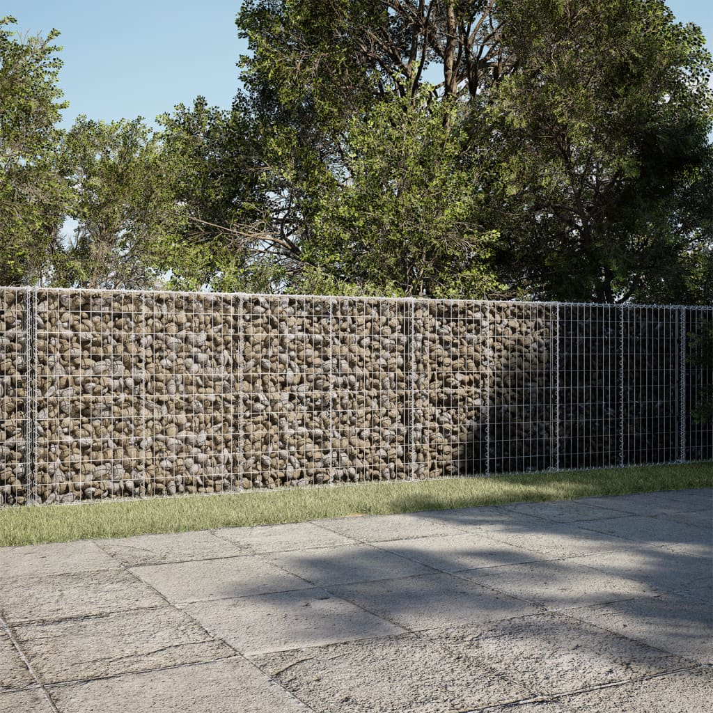 Gabione mit Deckel 1150x100x100 cm Verzinktes Eisen Gabione mit Deckel 1150x100x100 cm Verzinktes Eisen