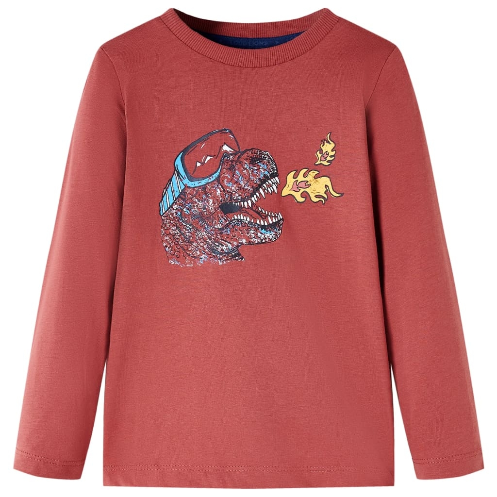Kinder-Langarmshirt Dunkelrot 116 Kinder-Langarmshirt Dunkelrot 116