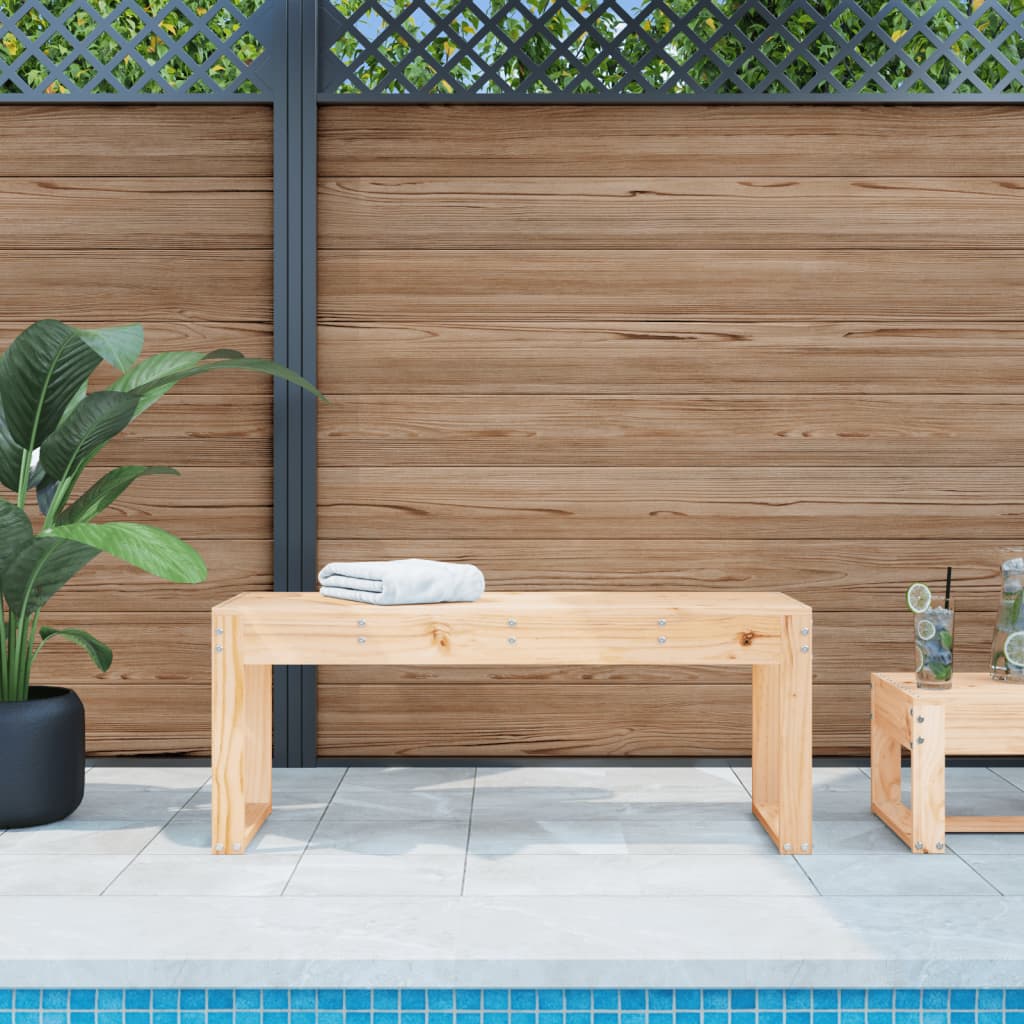 Gartenbank 110x38x45 cm Massivholz Kiefer Gartenbank 110x38x45 cm Massivholz Kiefer