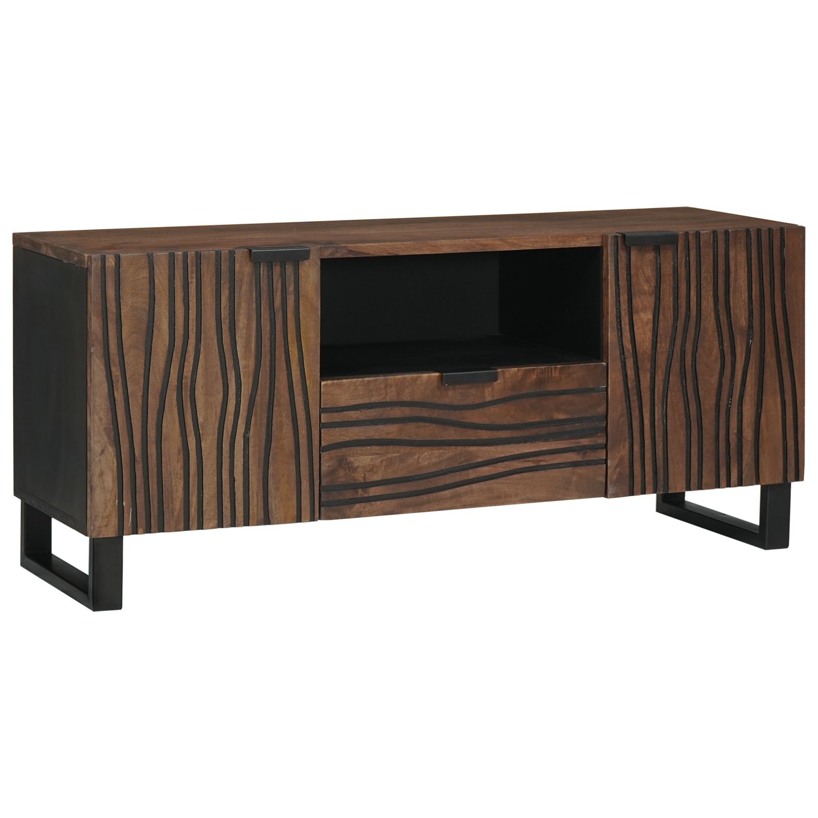 TV-Schrank 105x33.5x46 cm aus massivem Mango-Holz