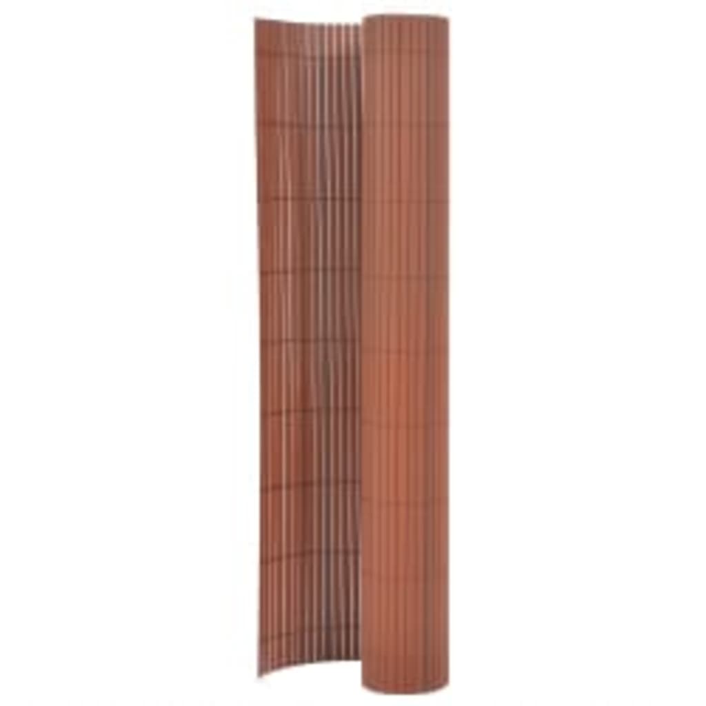 Gartenzaun Doppelseitig 110x300 cm Braun Gartenzaun Doppelseitig 110x300 cm Braun