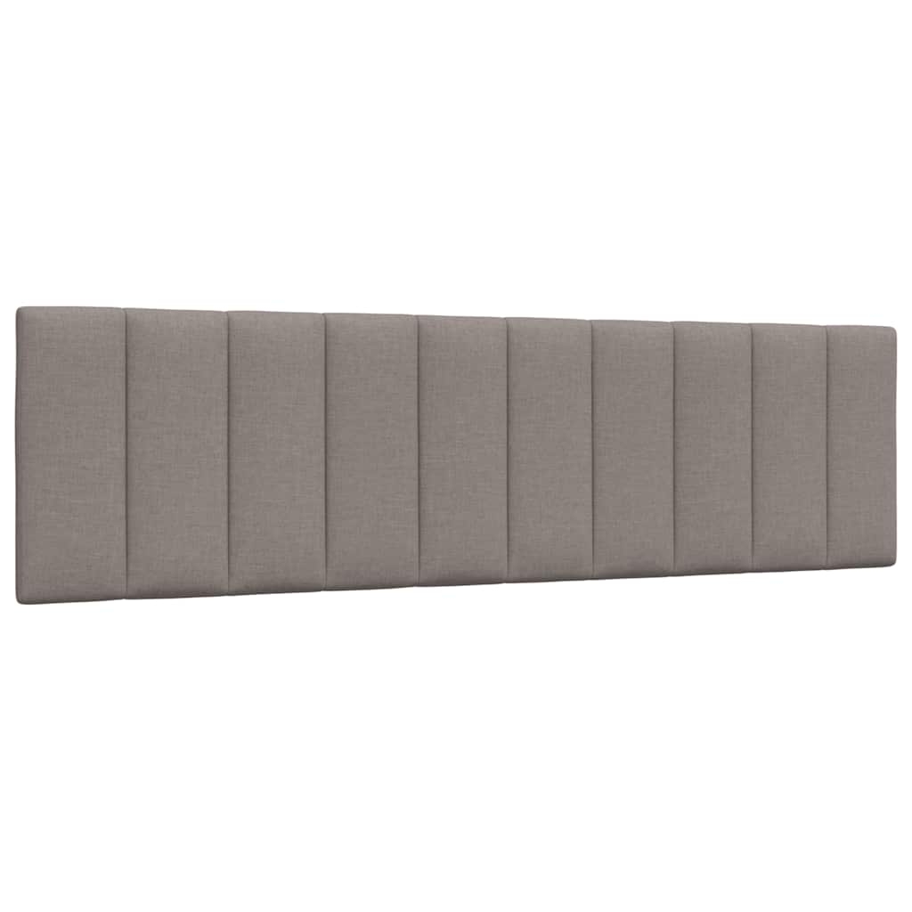 Kopfteil-Kissen "Hanko" Taupe 180 cm Stoff