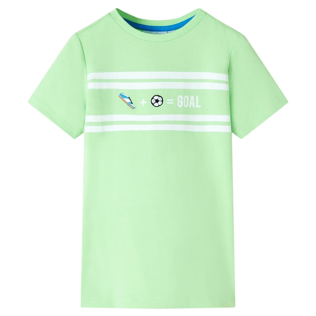 Kinder T-Shirt Neongrün 128 Kinder T-Shirt Neongrün 128