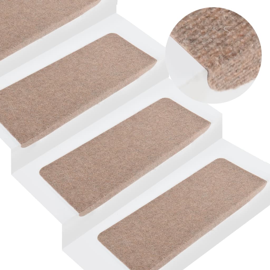 Stufenmatten Selbstklebend 15 Stk. 65x24,5x3,5 cm Beige