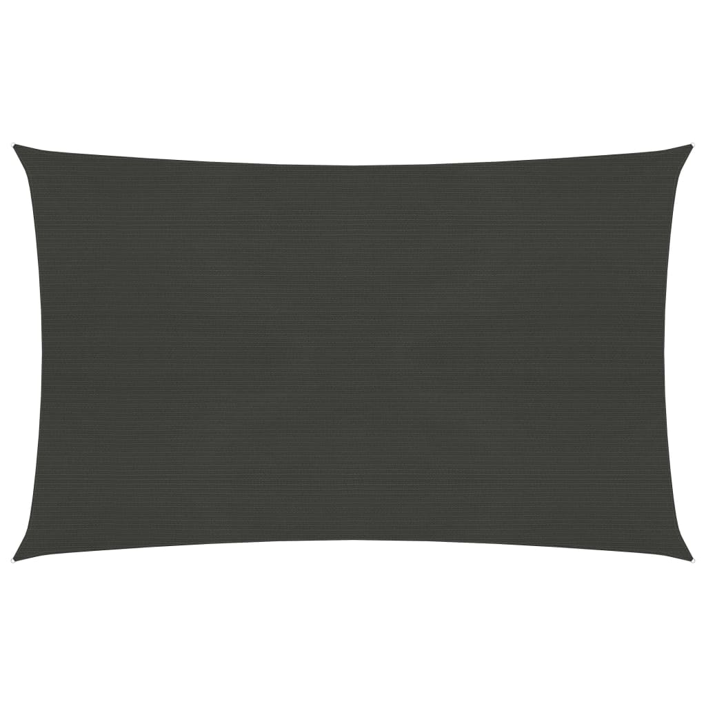 Sonnensegel 160 g/m² Anthrazit 3x4 m HDPE