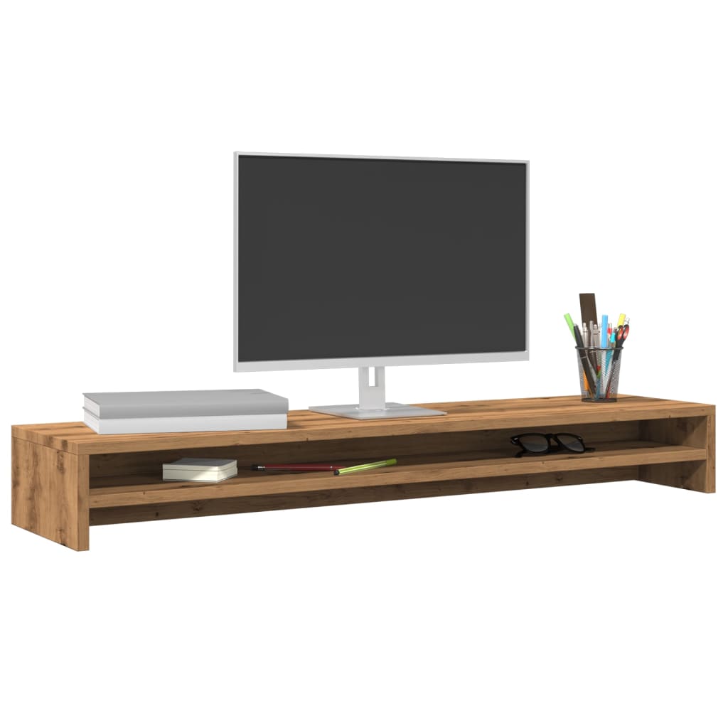 Monitorständer Artisan-Eiche 100x24x13 cm Holzwerkstoff Monitorständer Artisan-Eiche 100x24x13 cm Holzwerkstoff