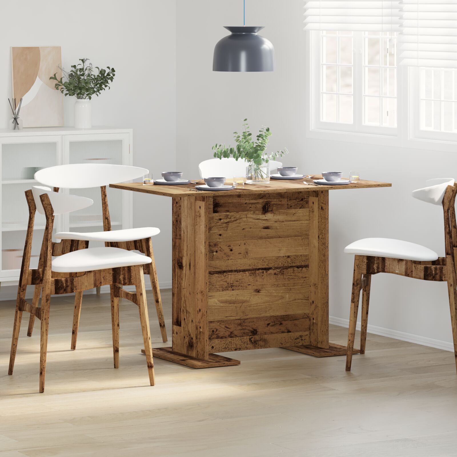 vidaXL Esstisch Alte Holz 110x60x75 cm Holzwerkstoff