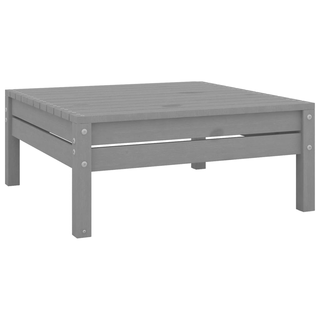 Gartenhocker Grau Massivholz Kiefer Gartenhocker Grau Massivholz Kiefer
