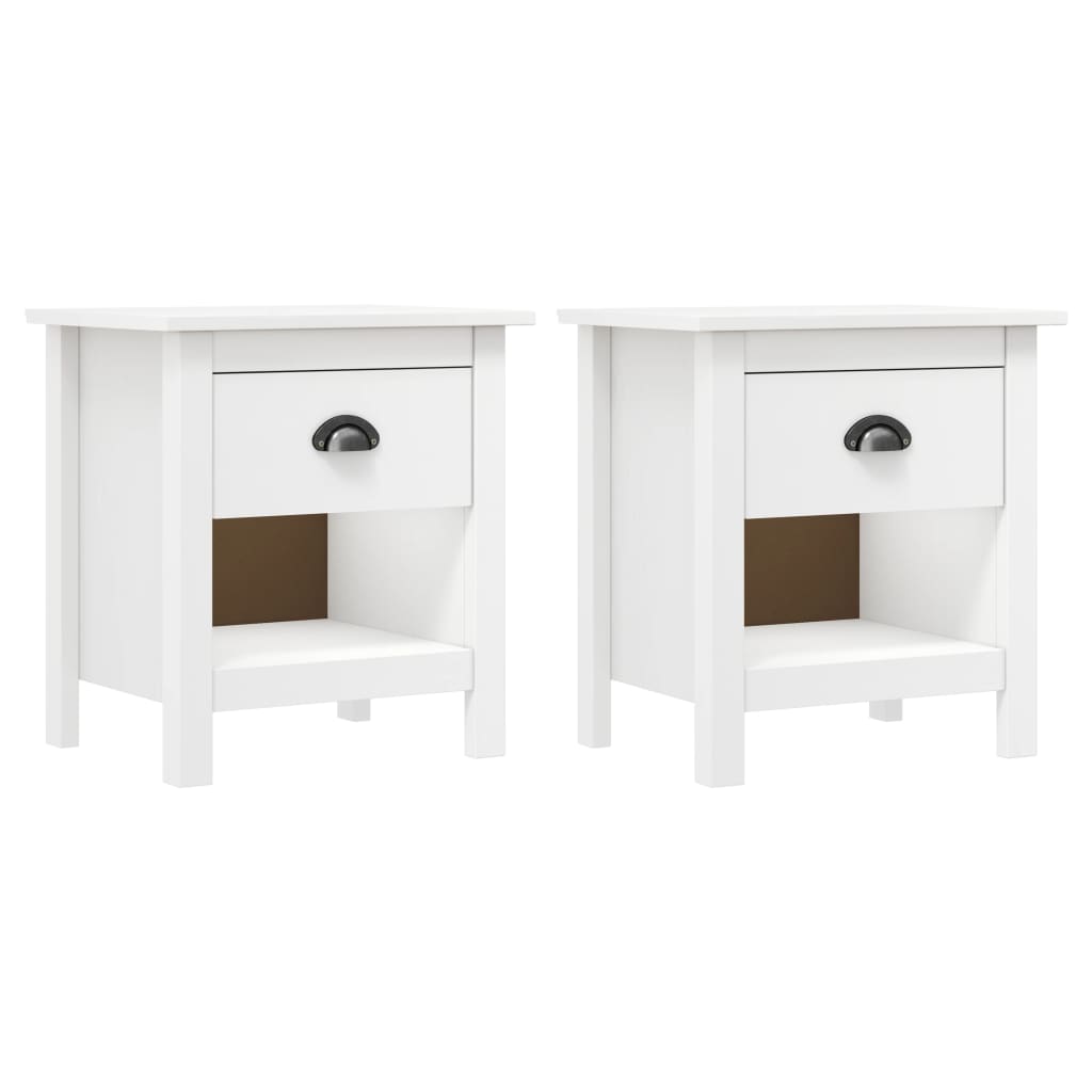 Nachttische 2 Stk. Hill 46x35x49,5 cm Massivholz Kiefer