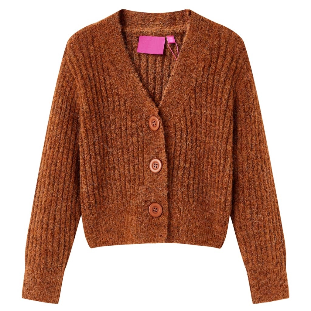 Kinder-Strickjacke Cognac 92