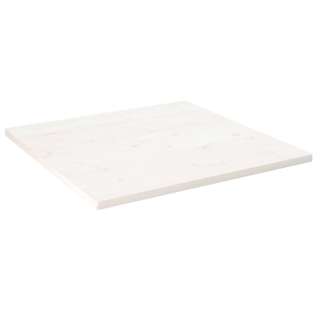 Tischplatte Weiß 80x80x2,5 cm Massivholz Kiefer Quadratisch Tischplatte Weiß 80x80x2,5 cm Massivholz Kiefer Quadratisch