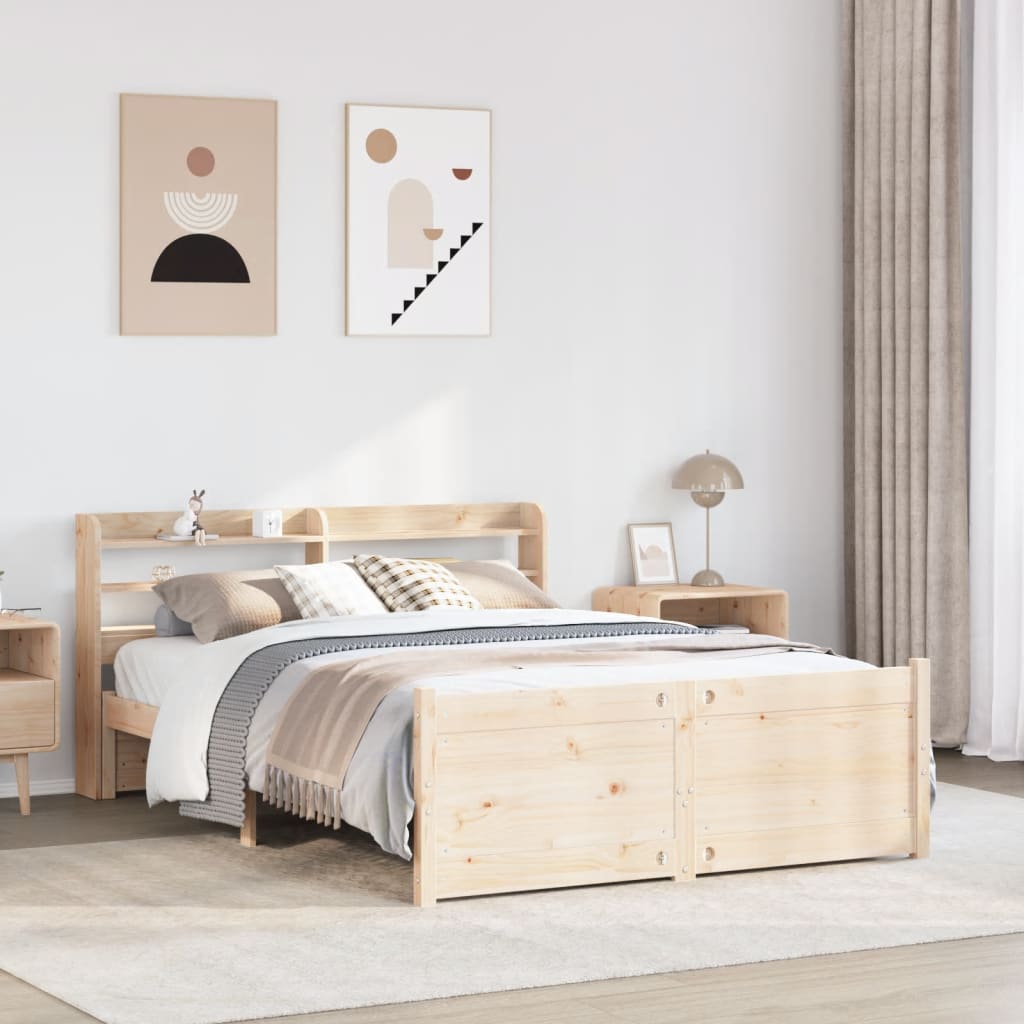 Bettgestell mit Kopfteil ohne Matratze 150x200 cm
