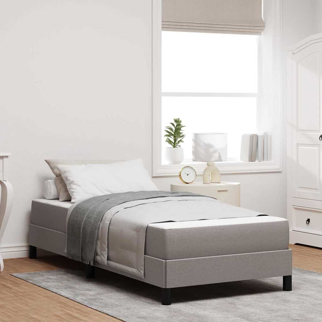 Boxspringbett Sonstiges Taupe 80 x 200 cm Stoff