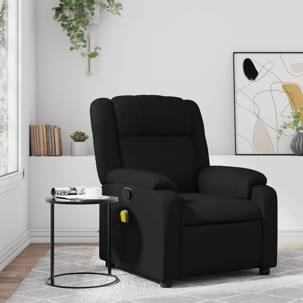 Massagesessel Schwarz Kunstleder