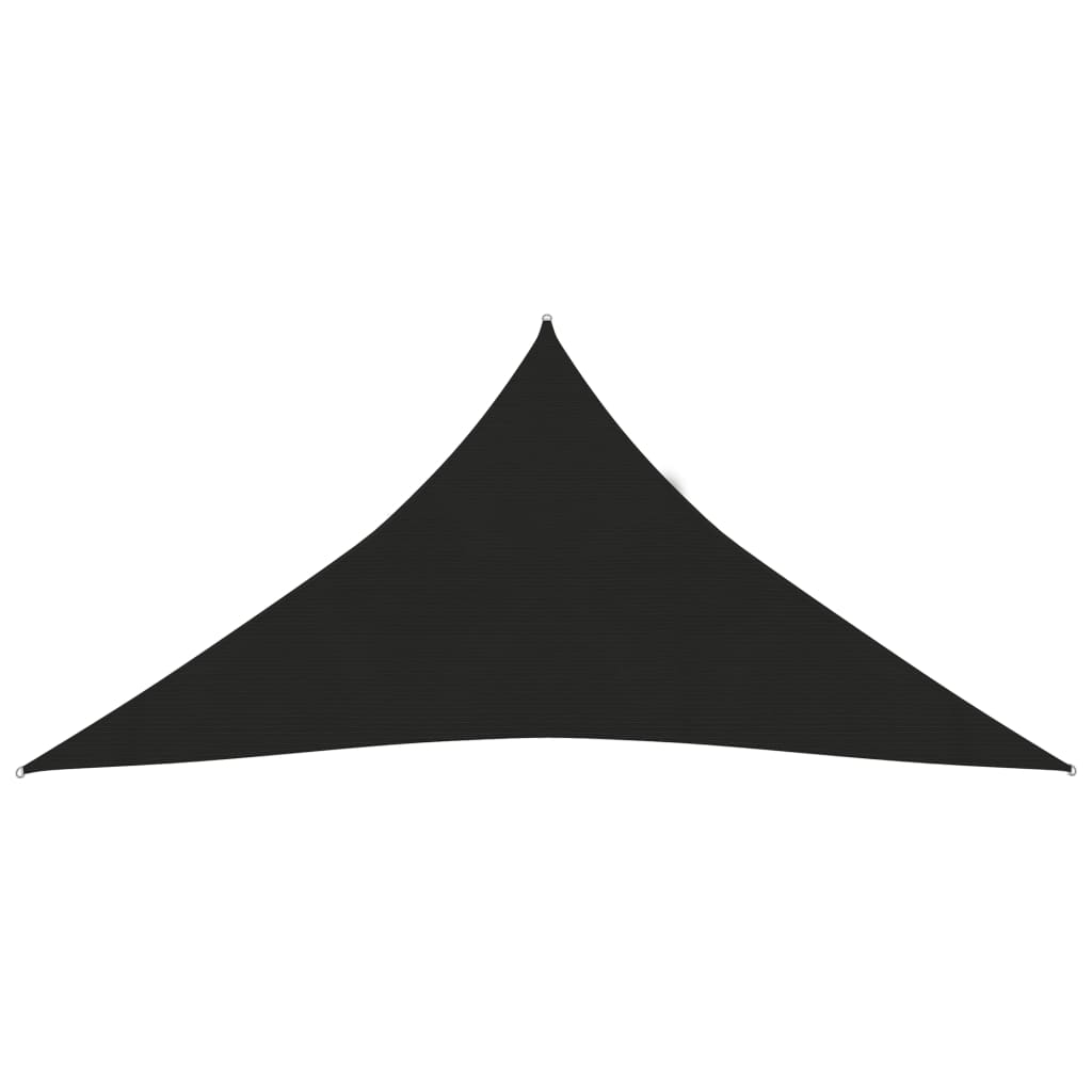 Sonnensegel 160 g/m² Schwarz 5x6x6 m HDPE
