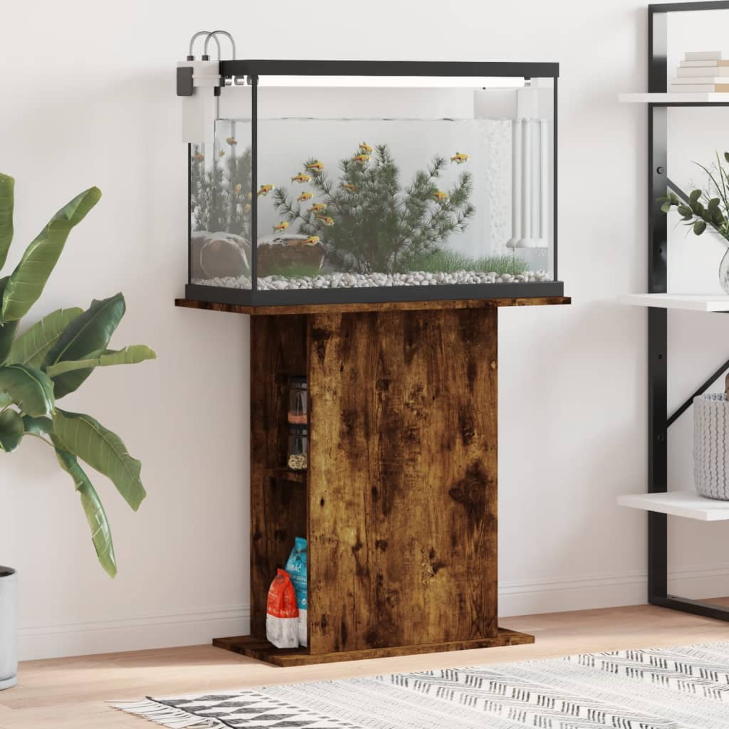 Aquariumständer Räuchereiche 75x36x72,5 cm Holzwerkstoff
