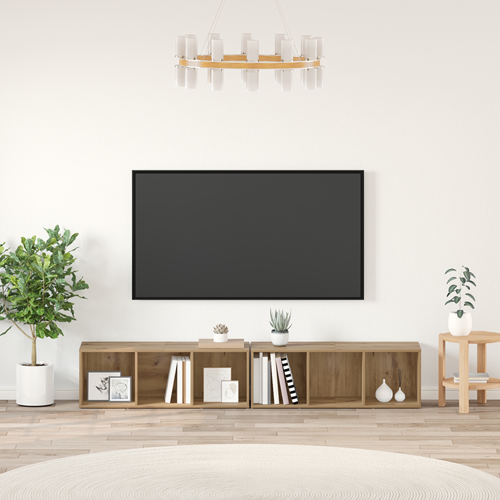 TV-Schrank-Set 2 pcs Artisan Eiche 37 x 35 x 107 cm