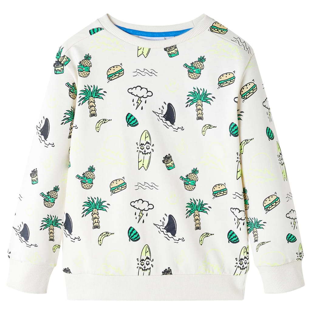 Kinder-Sweatshirt Helles Ecru 116
