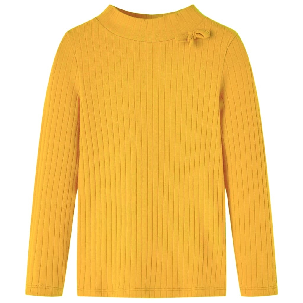 Kinder-Langarmshirt Rippstrick Dunkelocker 128 Kinder-Langarmshirt Rippstrick Dunkelocker 128