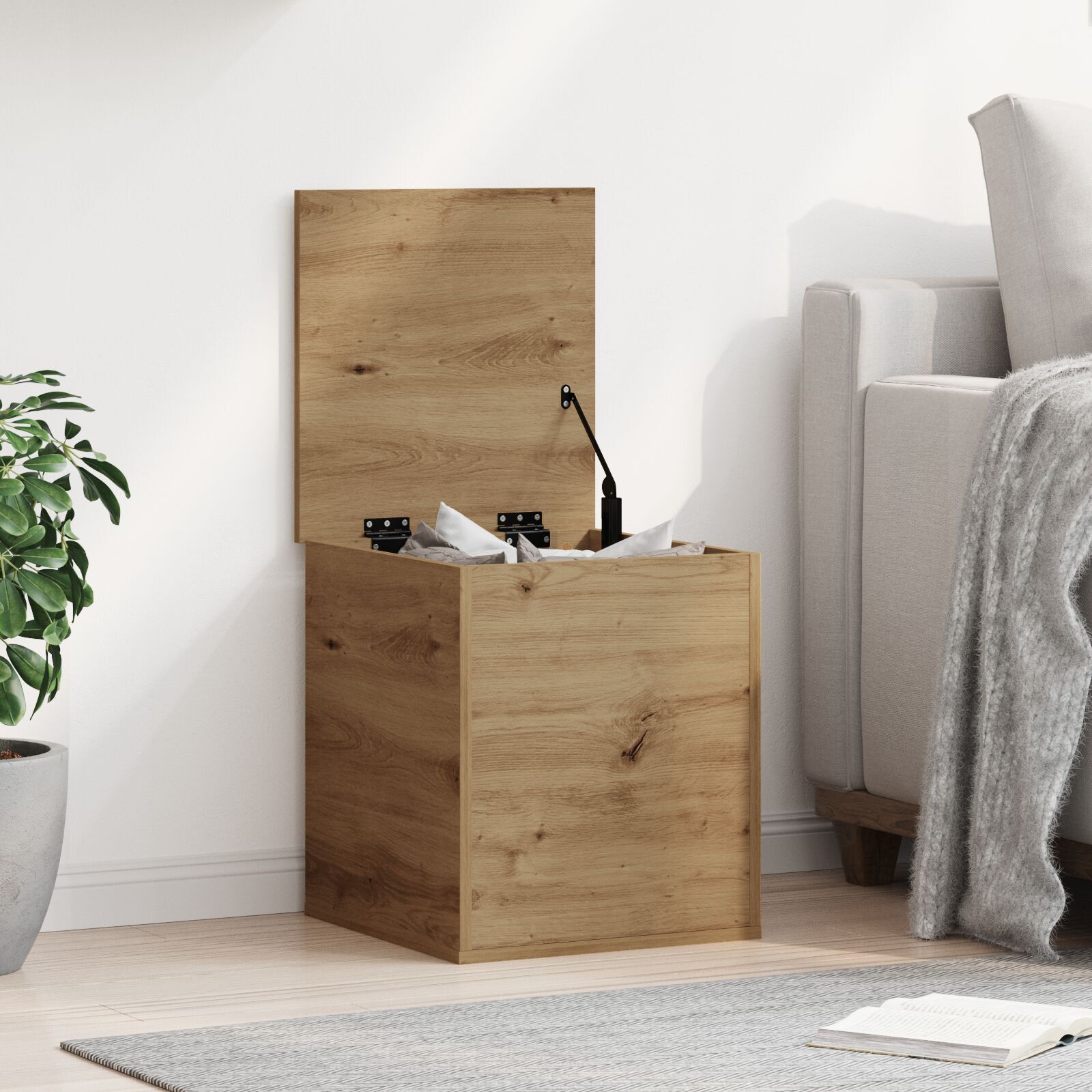Aufbewahrungsbox Artisan Eiche 40x42x46 cm Holzwerkstoff